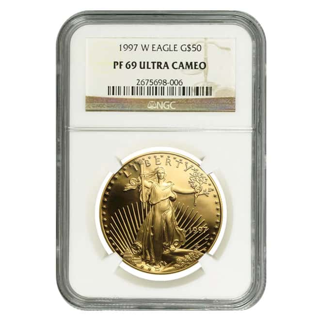 1997 3-Coin Proof Impressions of Liberty Set NGC PF 69 Ultra Cameo (w/Box&COA)