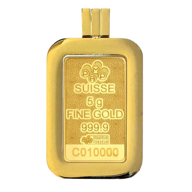 5 Gram PAMP Suisse Arabian Camel Gold Bar .9999 Fine (w/ Frame)