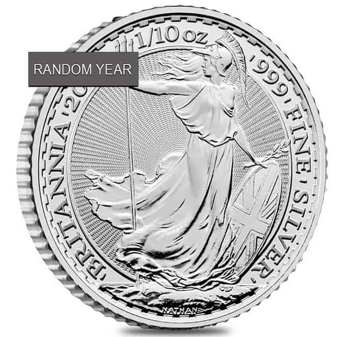 Great Britain 1/10 oz Silver Britannia BU (Random Year)