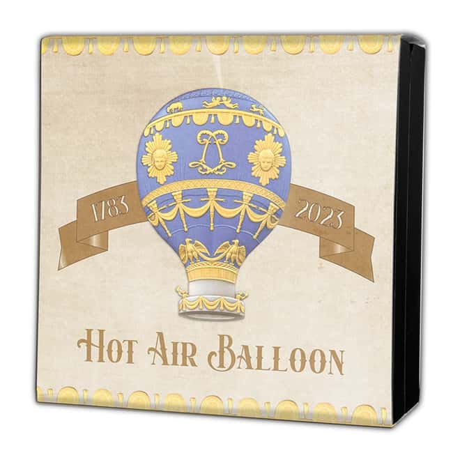 2023 Burundi 2 oz Silver Hot Air Balloon Shaped Coin .999 Fine