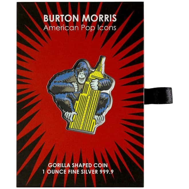 2023 Niue 1 oz Burton Morris Gorilla Silver Coin