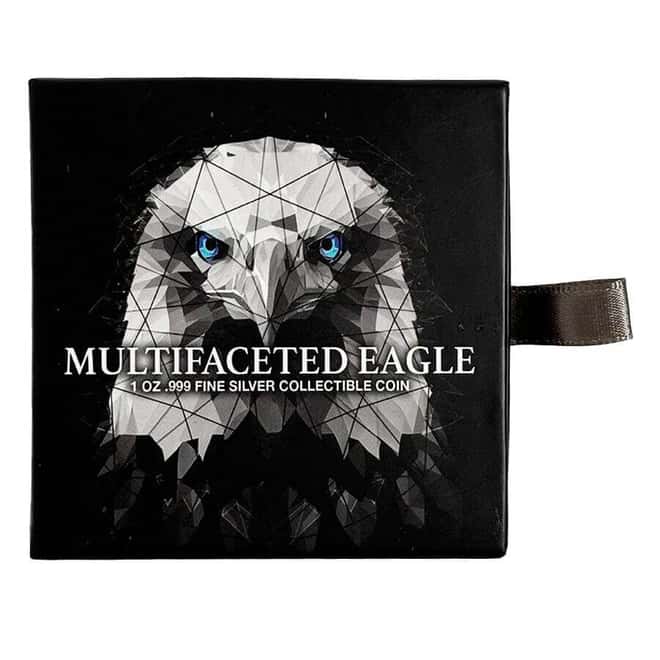 2024 Chad 1 oz Silver Multifaceted American Eagle Ultra High Relief Coin .999 Fine