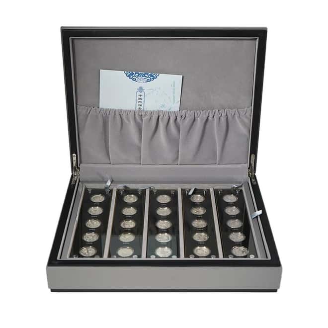 1982-2007 1/4 oz Chinese Proof Silver Panda 25th Ann. 25-Coin Set (w/Box & COA)