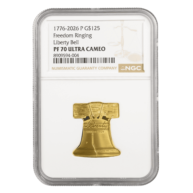 2026-P 1/2 oz Freedom Ringing Liberty Bell Proof Gold Coin NGC PF 70 UCAM