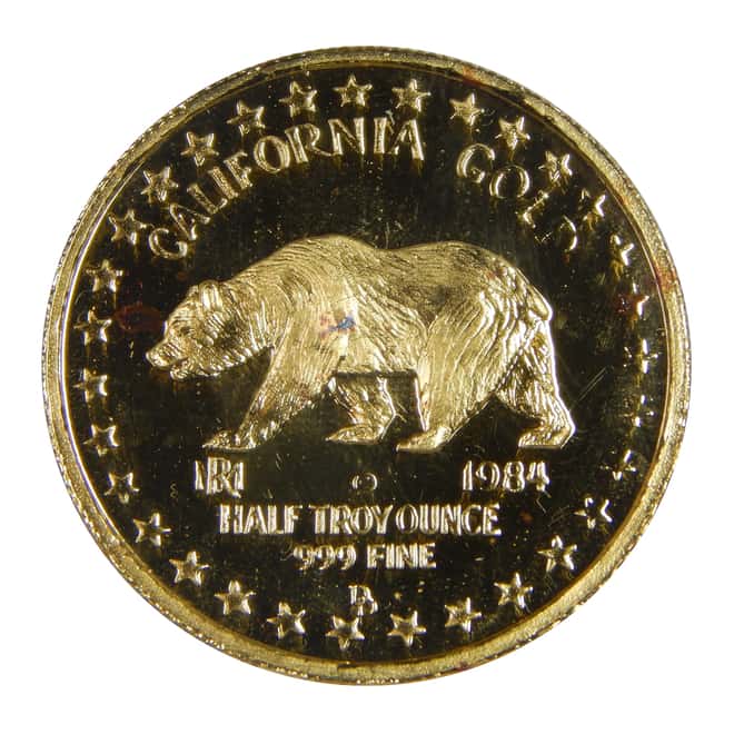 1984 The Great Seal of California Gold Round 3-pc Proof Set / w Box & COA