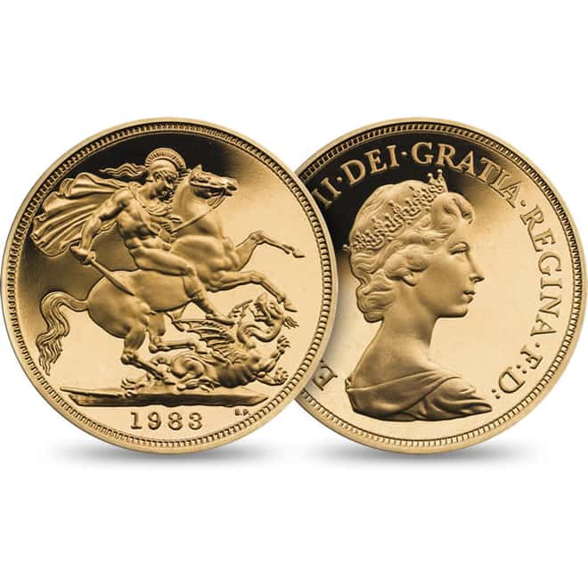 1983 Great Britain UK 3-Coin Gold Proof Set (w/Box & COA)