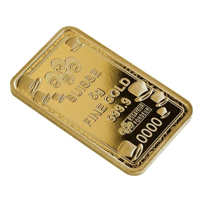 2023 5 gram PAMP Suisse Willy Wonka Golden Ticket Gold Bar