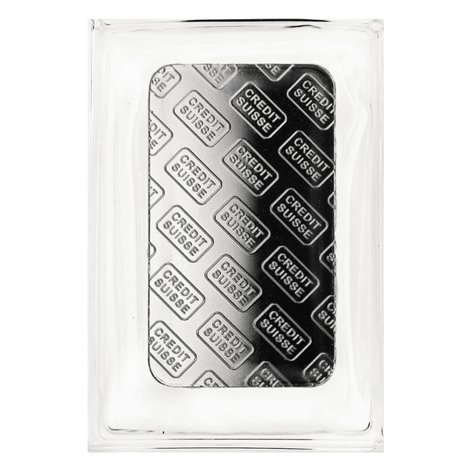 1 oz Credit Suisse Platinum Bar .9995 Fine (w/Assay)