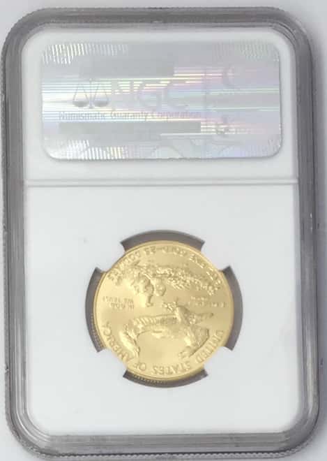 2011 1/2 oz $25 Gold American Eagle NGC MS 69 - Eagle 25th Anniversary (Early Releases)