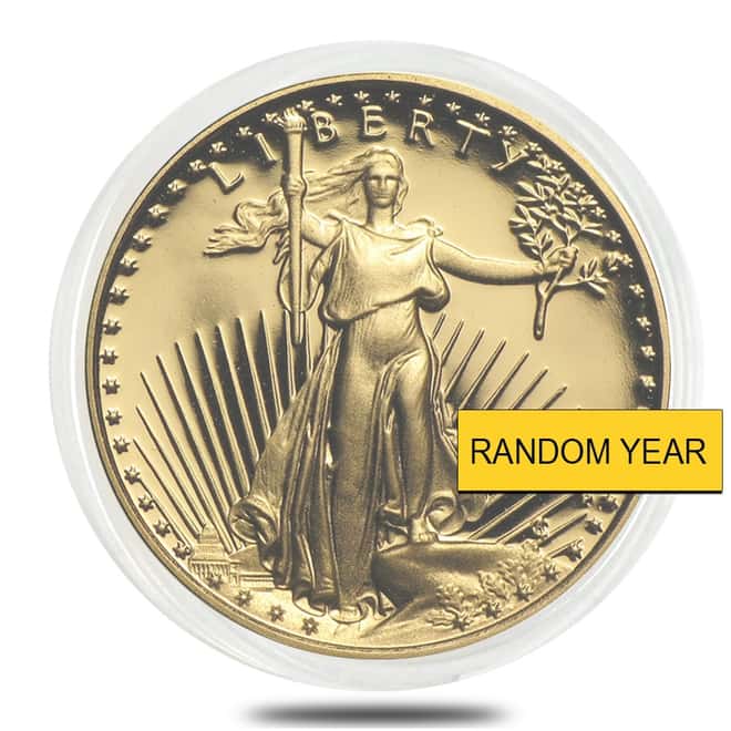 1/10 oz Proof Gold American Eagle In Cap (Random Year)