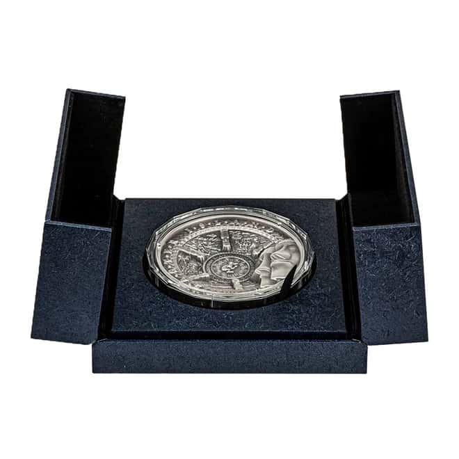 2022 1 kilo Silver Easter Island Multilayered High Relief Coin Samoa .999 Fine (w/Box & COA)