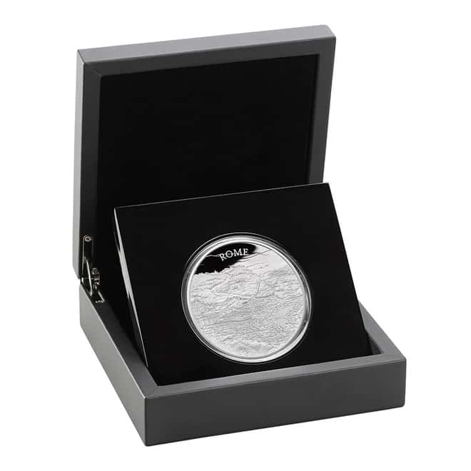 2022 Great Britain 5 oz City Views Rome Proof Silver Coin .999 Fine (w/Box & COA)