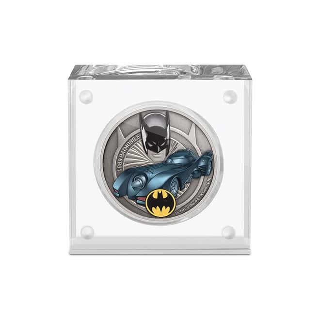 2021 Niue 1 oz DC Comics Batman - 1989 Batmobile Silver Coin (w/Box & COA)