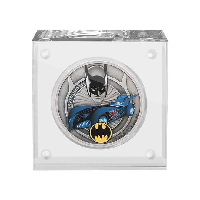 2021 Niue 1 oz DC Comics Batman - 1997 Batmobile Silver Coin (w/Box & COA)
