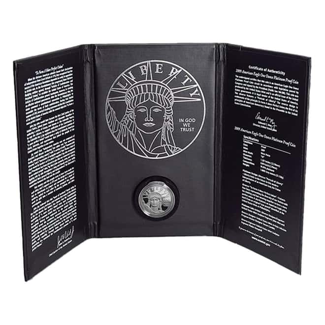 2009-W 1 oz $100 Proof Platinum American Eagle (w/Box & COA)