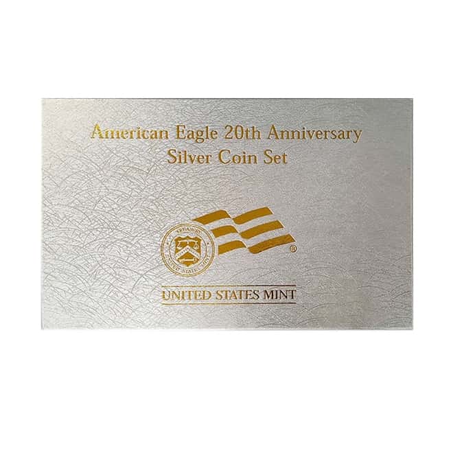 2006 W/P 1 oz Silver American Eagle 3-Coin Set - 20th Anniversary (w/Box & COA)