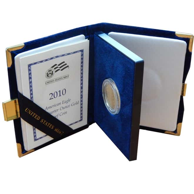 2010 W 1/4 oz $10 Proof Gold Eagle (w/Box & COA) 
