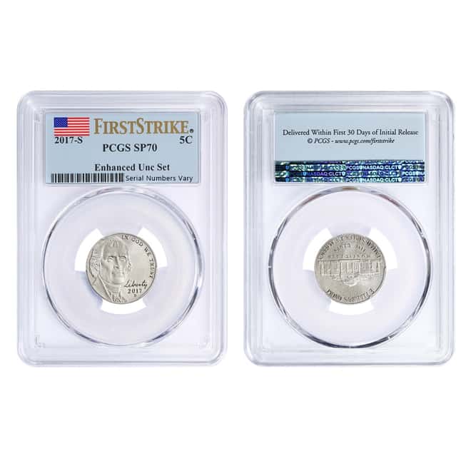 2017-S US Mint 225th Anniversary Enhanced Uncirculated 10-Coin Set PCGS SP 70 First Strike