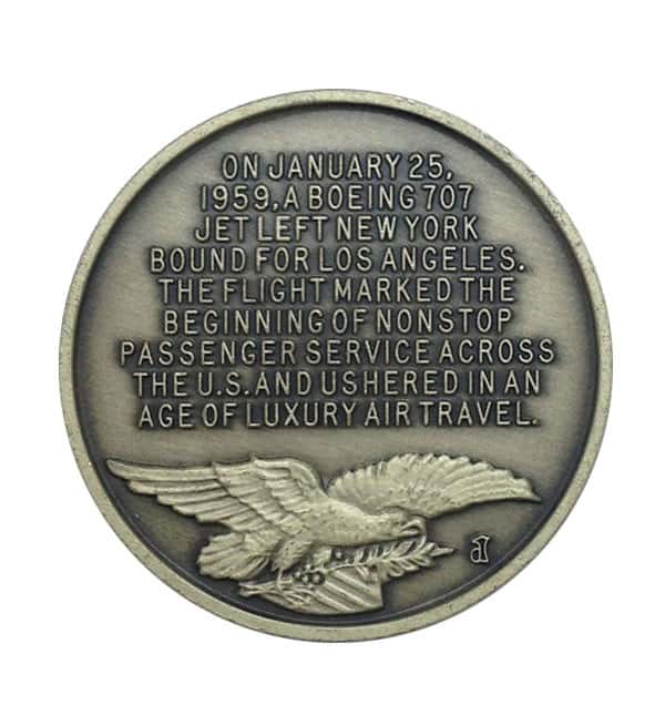 1959 Dawn of the Jet Age 1.140 oz of .925 Sterling Silver High Relief Medal