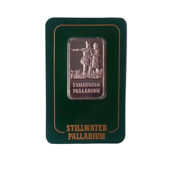 1 oz Johnson Matthey Lewis & Clark 999.5 Fine Palladium Proof Bar 