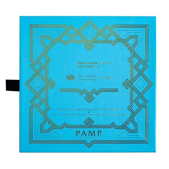 5 gram PAMP Suisse Arabian Horse Gold Bar (w/ Frame)