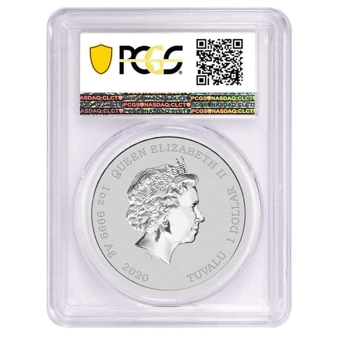 2020 1 oz Tuvalu Krusty The Clown Silver Coin PCGS MS 69 First Strike