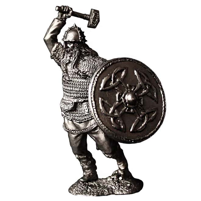 Antiqued Silver Art of War Series Warriors (5-Piece Set)