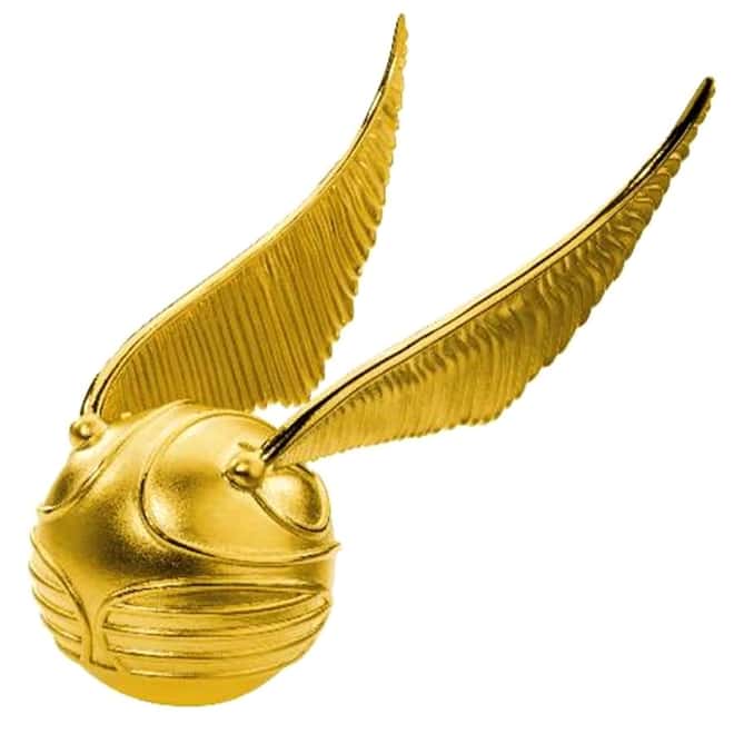 2022 Samoa 3 oz Silver Harry Potter Golden Snitch 3D Shaped Coin .999 Fine (w/Box & COA)