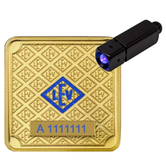 10 Gram Geiger Original Square Gold Bar (in Assay)