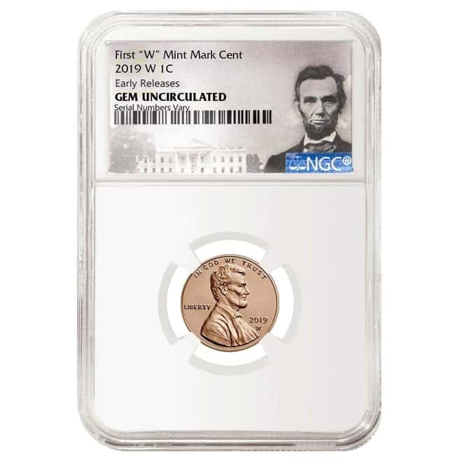 2019 W Uncirculated Lincoln Penny Cent Comm. NGC Gem UNC ER (Lincoln Label) 