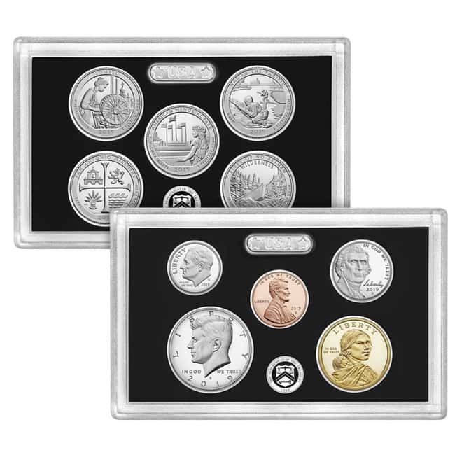 2019 US Mint Proof Silver 10-Coin Set Comm. (w/o Lincoln "W" Reverse Proof Penny)