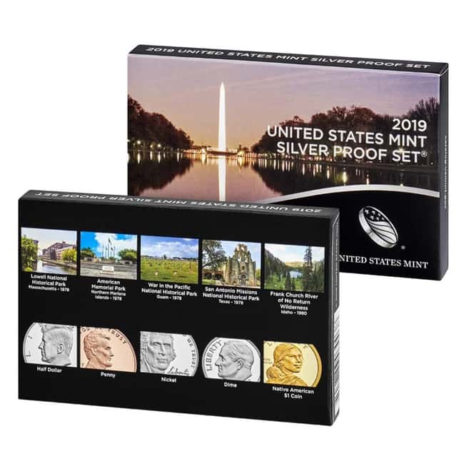 2019 US Mint Proof Silver 10-Coin Set Comm. (w/o Lincoln "W" Reverse Proof Penny)