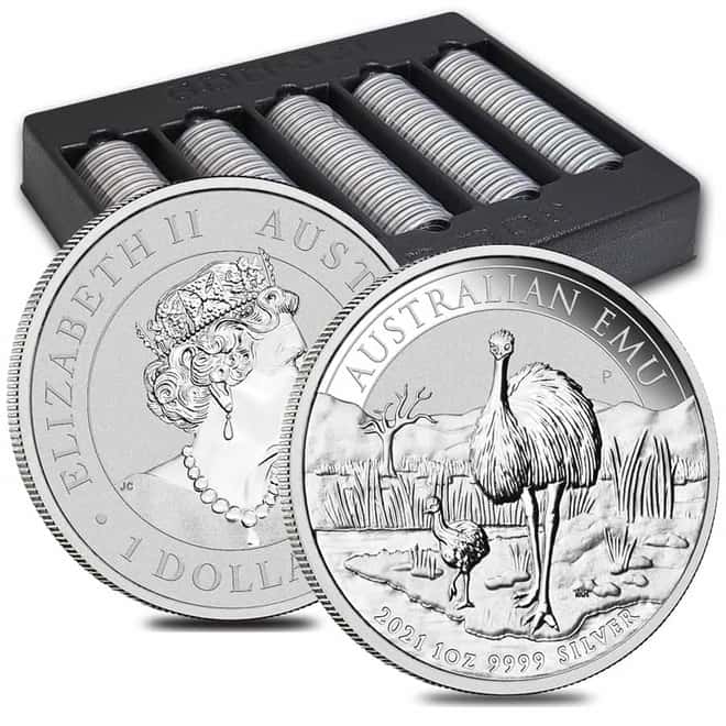 2021 1 oz Silver Australian Emu Coin Perth Mint .9999 Fine BU