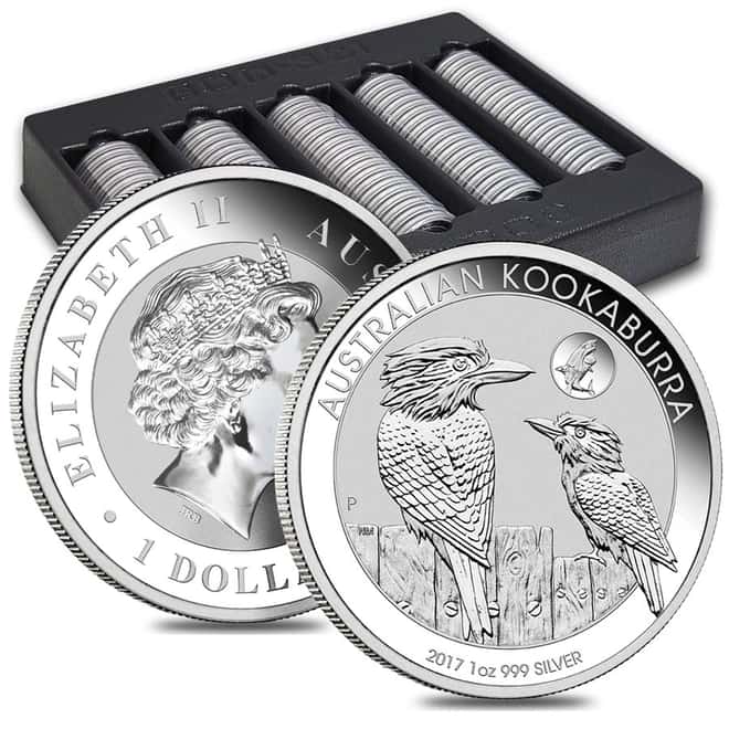 2017 1 oz Silver Australian Kookaburra Shark Privy Perth Mint .999 Fine BU In Cap