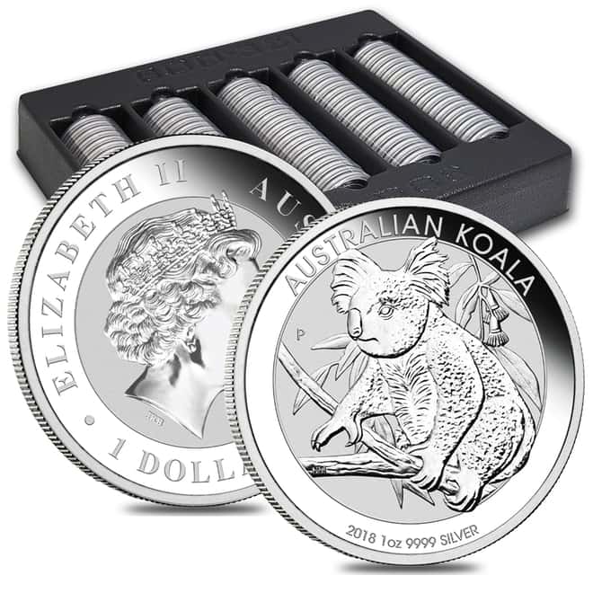 2018 1 oz Silver Australian Koala Perth Mint .9999 Fine BU In Cap