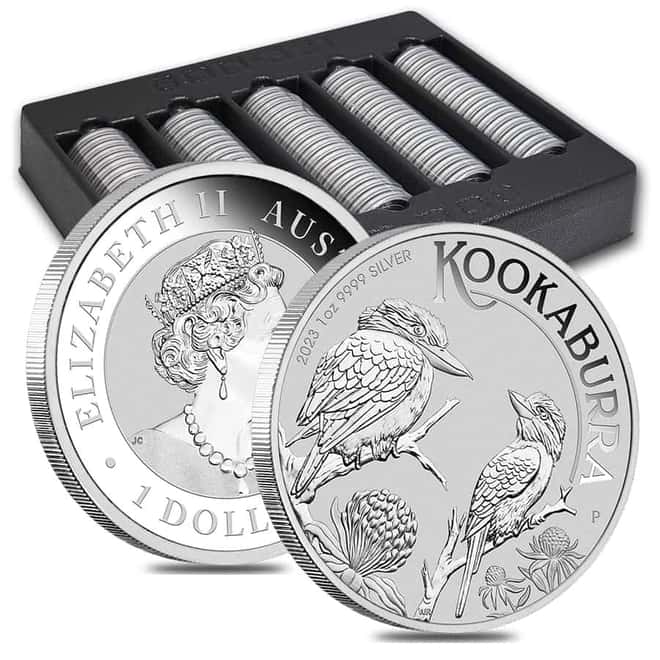 2023 1 oz Silver Australian Kookaburra Perth Mint .9999 Fine BU In Cap