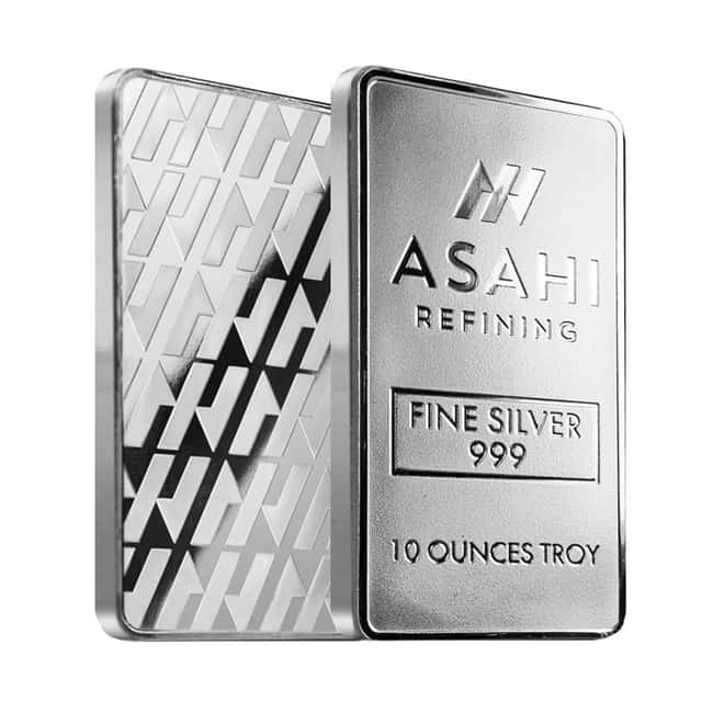 10 oz Asahi Silver Bar .999 Fine Sealed