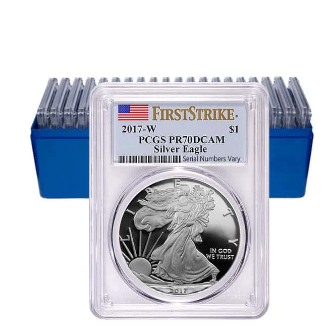 2017-W 1 oz Proof Silver American Eagle PCGS PF 70 DCAM First Strike