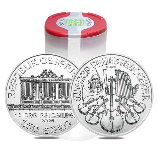 Monster Box of 500 - 2026 1 oz Austrian Silver Philharmonic Coin BU