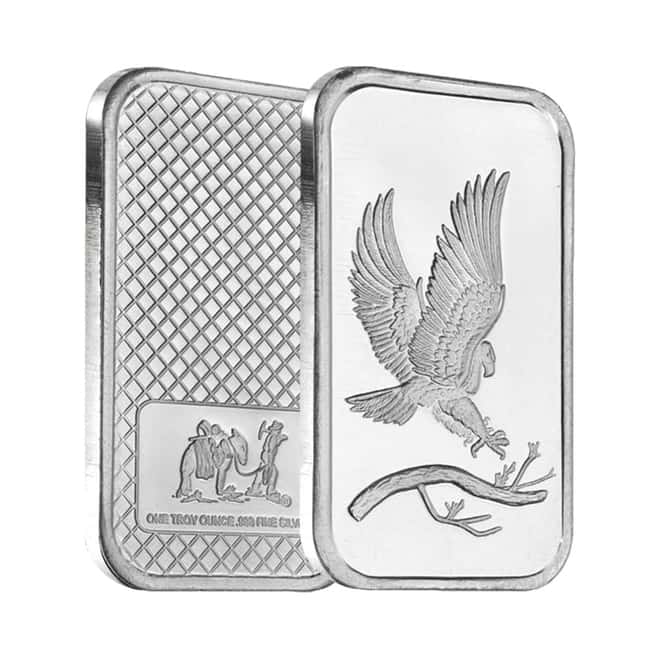 1 oz SilverTowne Eagle Silver Bar .999 Fine (Sealed)