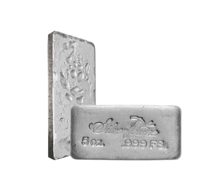 5 oz SilverTowne Poured Silver Bar .999 Silver