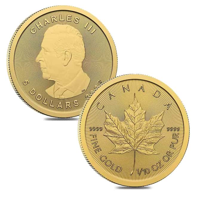2026 1/10 oz Canadian Gold Maple Leaf $5 Coin BU (Sealed)