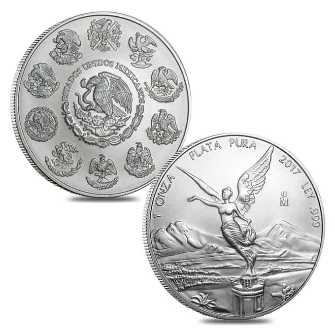2017 1 oz Mexican Silver Libertad Coin .999 Fine BU
