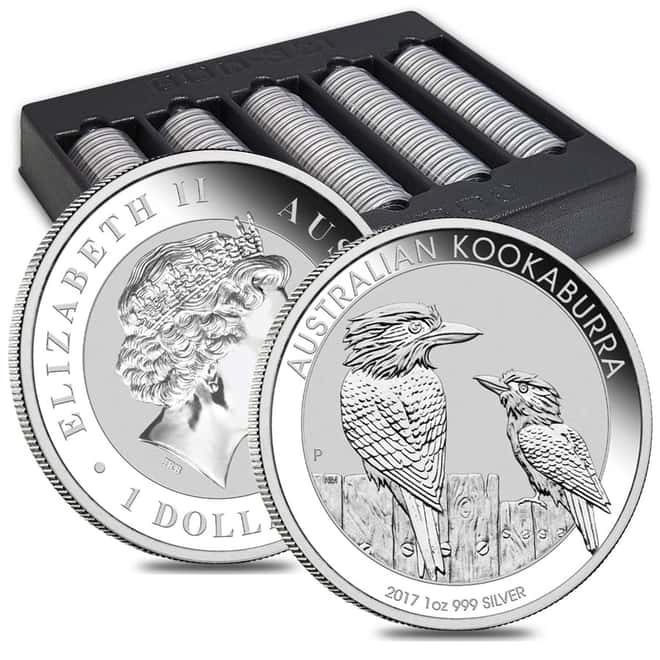 2017 1 oz Silver Australian Kookaburra Perth Mint .999 Fine BU In Capsule