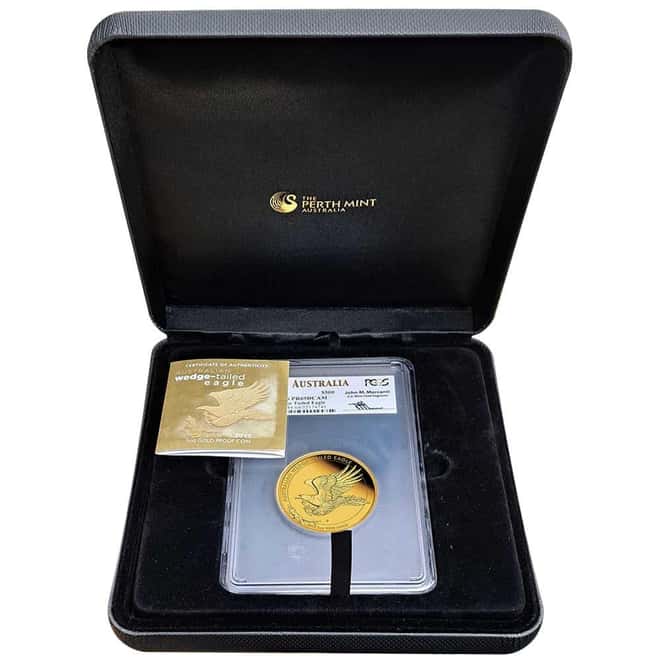 2015 5 oz Proof Gold Australian Wedge-Tailed Eagle Perth Mint PCGS PF 69 DCAM (John M. Mercanti)