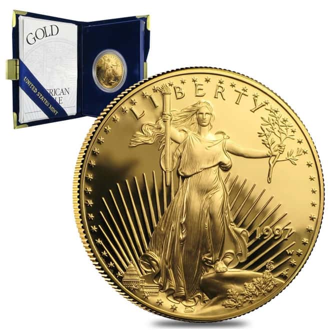 1997-W 1 oz $50 Proof Gold American Eagle (w/Box & COA)