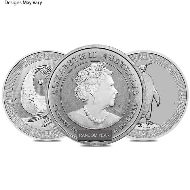 1/3 oz Platinum Coin Random Mint .999+ Fine BU/Proof