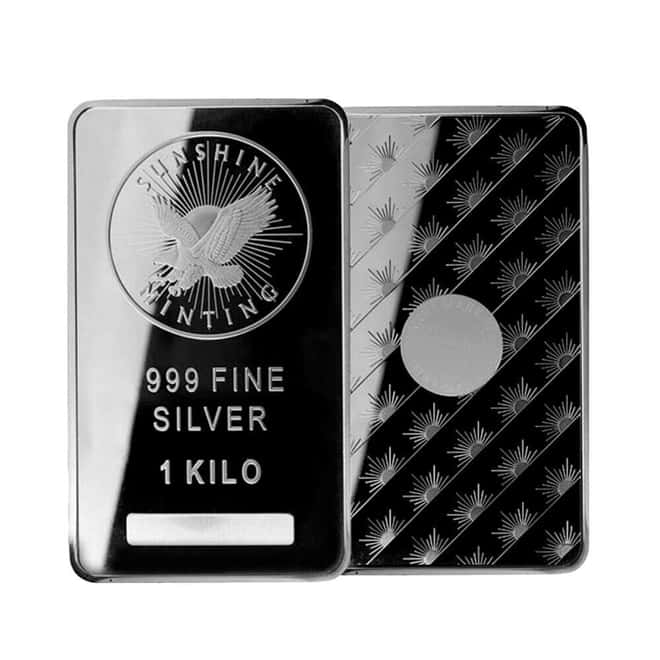 1 Kilo Sunshine Mint Silver Bar .999 Fine (Pressed)