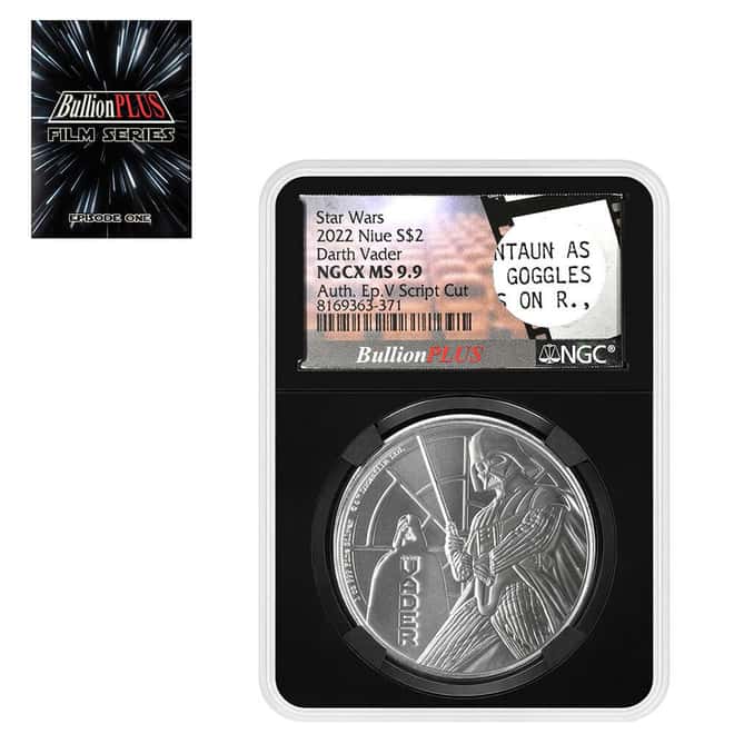2022 Niue 1 oz Star Wars Darth Vader Silver Coin NGCX MS 9.9