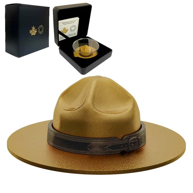 2020 Canada 1.5 oz Classic Mountie Hat Shaped Silver Coin .9999 Fine (w/Box & COA)